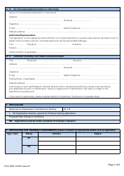 Form SRG1013B Application for Approval to Conduct on the Job Training (Ojt) Within a Foreign Organisation Approval (In Accordance With the Requirements of Part-66 Appendix Iii) - United Kingdom, Page 2