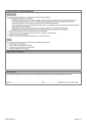 Form SRG1616 Model Aircraft Article 16 - Application - United Kingdom, Page 2