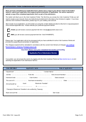 Form SRG1741 Application for the Issue of or a Change to a Bcar Approval in Accordance With the Air Navigation Order and Sub-section A8 of British Civil Airworthiness Requirements - United Kingdom, Page 5