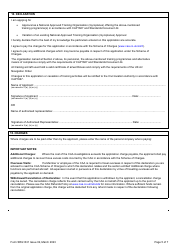 Form SRG1331 National Approved Training Organisations - (Gyroplanes) - United Kingdom, Page 5