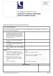 Form CA1330 Aircraft Registration Contact Page - United Kingdom, Page 2