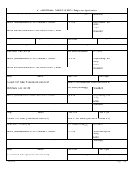 Form DS-3013 Application Under the Hague Convention on the Civil Aspects of International Child Abduction, Page 2