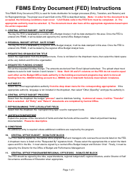 Fbms Entry Document (Fed), Page 2