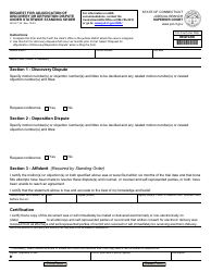Document preview: Form JD-CV-119 Request for Adjudication of Discovery or Deposition Dispute Under Statewide Standing Order - Connecticut
