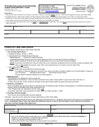 Form JD-CR-202 Petition for Clean Slate Erasure, Convictions Before 1/1/2000 - Connecticut
