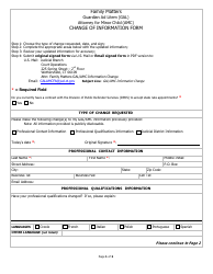 Document preview: Change of Information Form - Connecticut