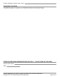 Submission Request Form for Pharmaceutical Manufacturers - Alaska, Page 4