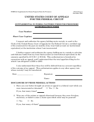 Form 6A Supplemental in Forma Pauperis Form for Prisoners Authorization Form
