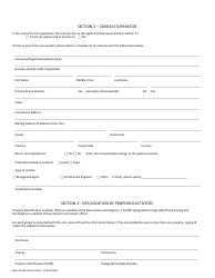 Petroleum Storage Tank 30 Day Completion of Work Form - Application for Installation/Removal/Alteration - Nova Scotia, Canada, Page 2