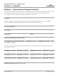 Application for Approval - Division 3 - Municipal - Nova Scotia, Canada, Page 3