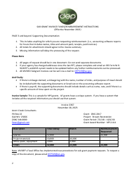 Instructions for Wvdep Sub Grant Invoice - West Virginia, Page 2