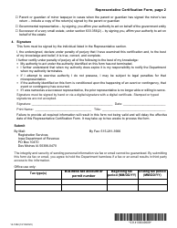 Form 14-108 Representative Certification Form - Iowa, Page 4