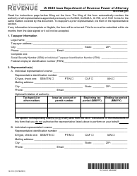 Form IA2848 (14-101) Iowa Department of Revenue Power of Attorney - Iowa, Page 3