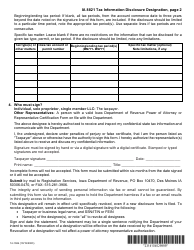 Form IA8821 (14-104) Tax Information Disclosure Designation - Iowa, Page 2