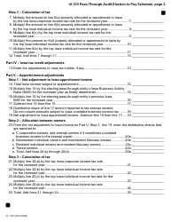 Form IA103 (41-172) Pass-Through Audit Election to Pay Schedule - Iowa, Page 2