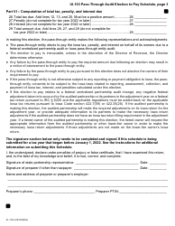 Form IA103 (41-172) Pass-Through Audit Election to Pay Schedule - Iowa, Page 3