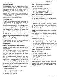 Form IA124 (41-177) Net Operating Loss (Nol) Adjustment Schedule - Iowa, Page 2