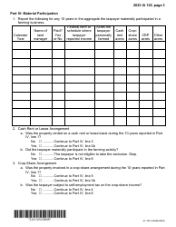 Form IA125 (41-187) Farm Tenancy Income Exclusion - Iowa, Page 3