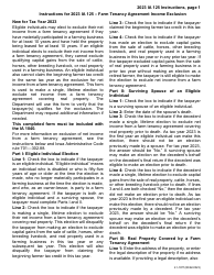 Form IA125 (41-187) Farm Tenancy Income Exclusion - Iowa, Page 6