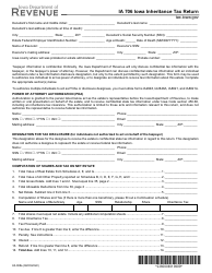 Document preview: Form IA706 (60-008) Iowa Inheritance Tax Return - Iowa