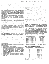 Form 54-001 Iowa Property Tax Credit Claim - Iowa, Page 3