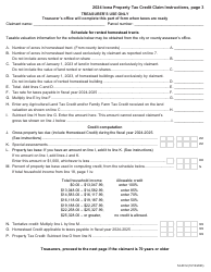 Form 54-001 Iowa Property Tax Credit Claim - Iowa, Page 4