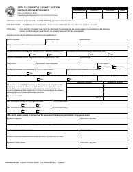 State Form 57323 Application for County Option Circuit Breaker Credit - Indiana