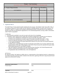 Volunteer Fire Assistance Phase 3 (Fire Shelter) Grant Application - Washington, Page 4