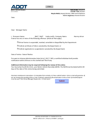 Document preview: Form 56-0114 Authorized Third Party Certified Individual Notice - Arizona