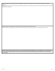 Form NWT9423 Application Form - Artist to Market Program - Northwest Territories, Canada (English/French), Page 2