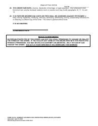 Form 10.01-H Domestic Violence Civil Protection Order Phone Number (Dvcpo) Ex Parte - Cuyahoga County, Ohio, Page 6