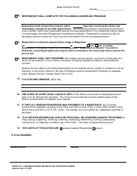 Form 10.01-T Modified Dating Violence Civil Protection Order - Cuyahoga County, Ohio, Page 4