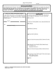 Form 10.01-T Modified Dating Violence Civil Protection Order - Cuyahoga County, Ohio, Page 5