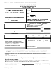 Form 10.01-S Consent Agreement and Dating Violence Civil Protection Order - Cuyahoga County, Ohio
