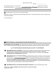 Form 10.01-S Consent Agreement and Dating Violence Civil Protection Order - Cuyahoga County, Ohio, Page 2