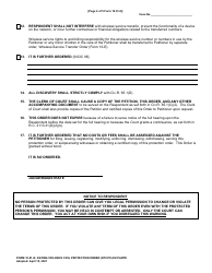 Form 10.01-Q Dating Violence Civil Protection Order (Dtcpo) Ex Parte - Cuyahoga County, Ohio, Page 4