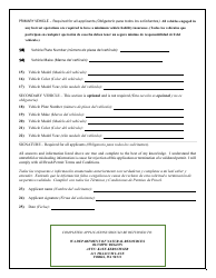 Special Forest Products Permit Application - Olympic Region - Washington, Page 3