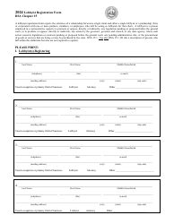 Document preview: Lobbyist Registration Form - Multi-Lobbyists - New Hampshire, 2024