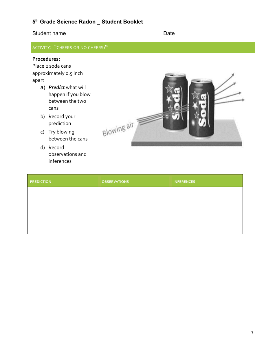 5th Grade Science Radon Student Booklet - New Hampshire, Page 7