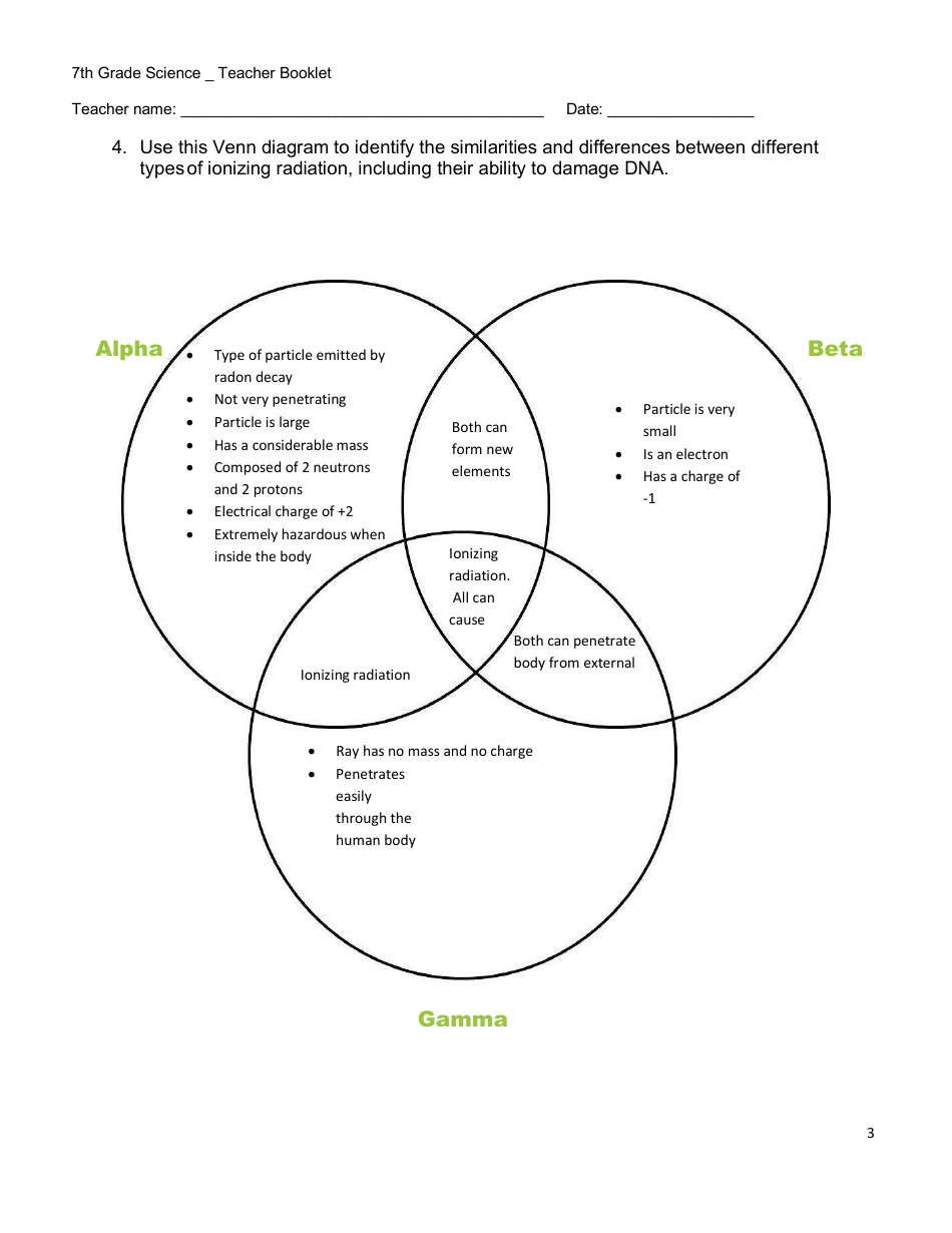 7th Grade Science Teacher Booklet - New Hampshire, Page 3
