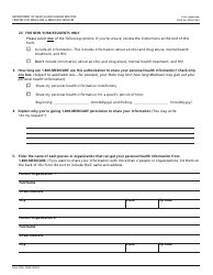 Form CMS-10106 Authorization to Disclose Personal Health Information Release Form, Page 3