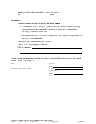 Form CSX101 Affidavit of Service by Electronic Means (Ex Pro) - Minnesota, Page 2