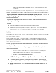 Form CSX104 Notice of Hearing in the Expedited Process - Minnesota, Page 2