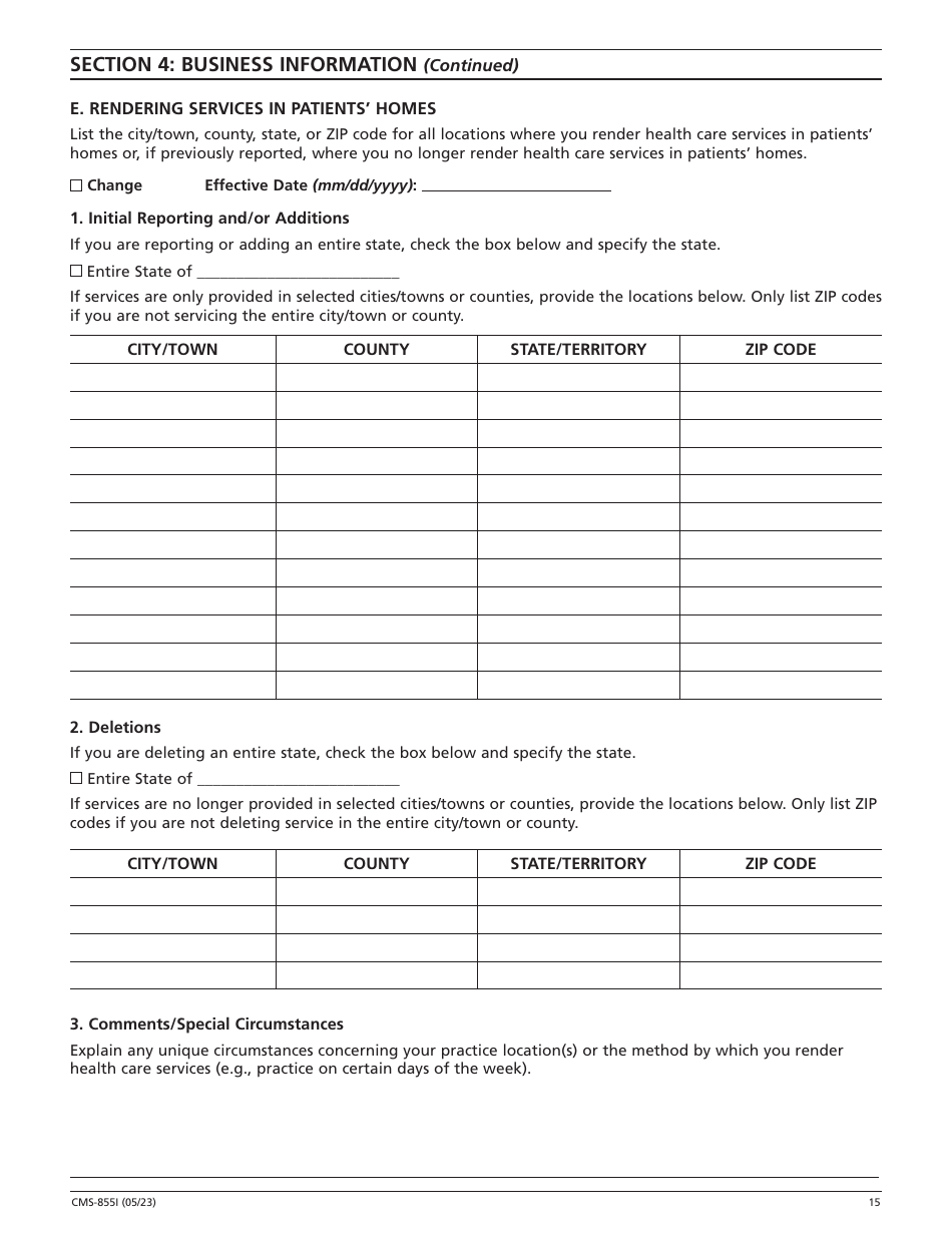 Form CMS-855I Medicare Enrollment Application - Physicians and Non-physician Practitioners, Page 16