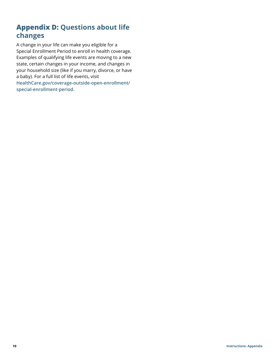 Instructions for Application for Health Coverage  Help Paying Costs - Family, Page 10