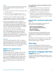 Instructions for Application for Health Coverage &amp; Help Paying Costs - Family, Page 5