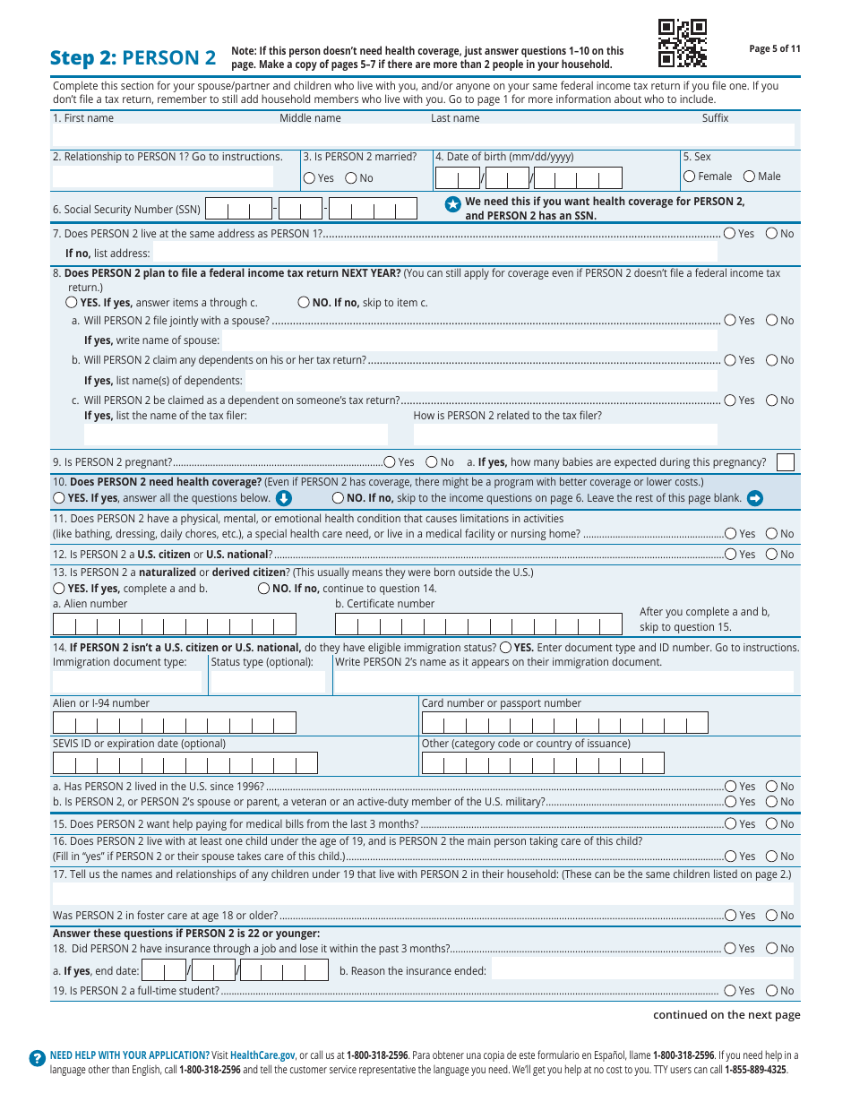 Application for Health Coverage & Help Paying Costs - Family - Fill Out ...