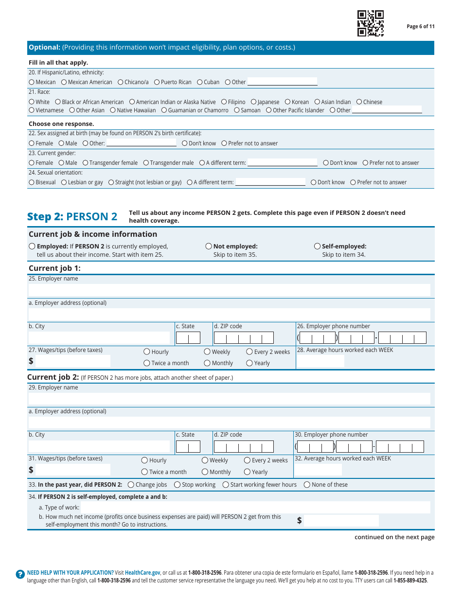 Application for Health Coverage  Help Paying Costs - Family, Page 7