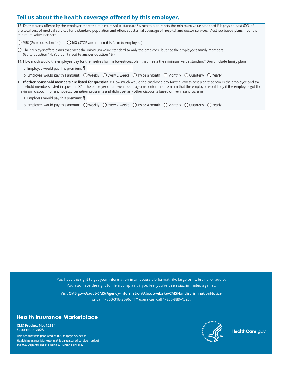 Employer Coverage Tool - Fill Out, Sign Online and Download PDF ...