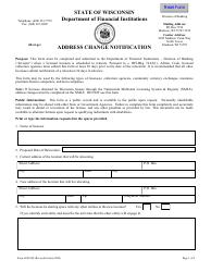 Form LFS1020 Address Change Notification - Wisconsin